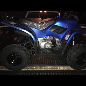 4 wheeler blue and black